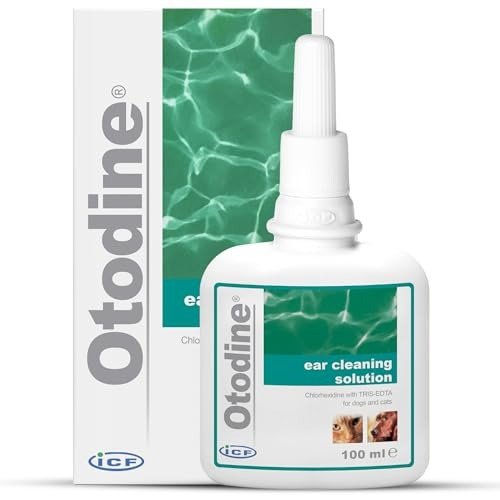 ICF Otodine | Cat & Dog Ear Cleaner Solution | Dog Ear Drops to Stop Wax Build Up, Head Shaking, Discomfort, Ear Odour & Scratching | 100ml, photo 1 of 1