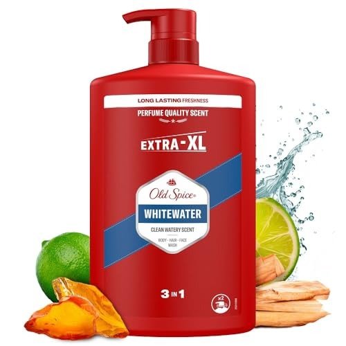 Old Spice Whitewater Mens Shower Gel & Shampoo ml Multi-Use 3-in-1 Hair-Face-Body Wash. Long Lasting Fresh, Perfume Quality Scent, photo 1 of 1