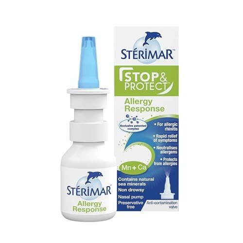 Sterimar Stop & Protect Allergy Response- 100% Natural Sea Water Based Nasal Spray with Added Manganese and Calcium- 20 ml Can, photo 1 of 1