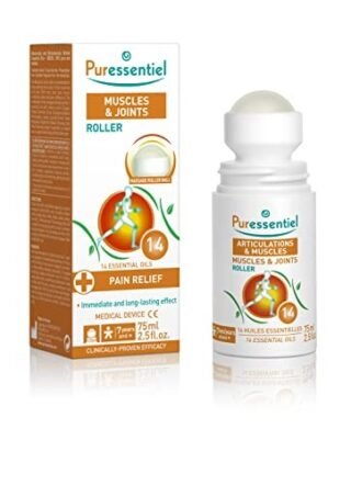 Puressentiel Muscles & Joints Roll-On 75ml ? Providing Fast Relief & Naturally Soothes Muscle Pain, Back Pain Relief, Neck Pain Relief & Shoulder Aches. Acupressure Massager & Muscle Rub