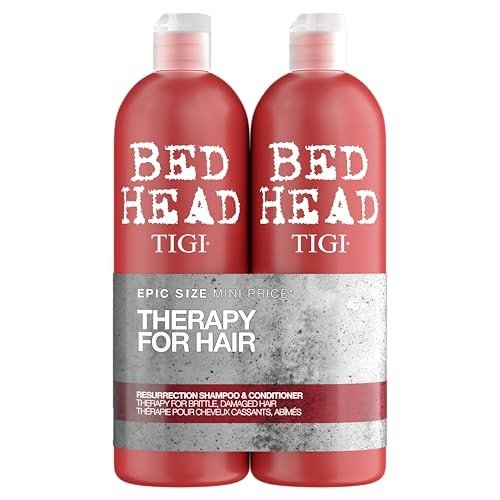 Bedhead by TIGI | Resurrection Shampoo and Conditioner Set | Hair care for brittle and damaged hair | Powerful, regenerating care formula | 2 x 750ml
