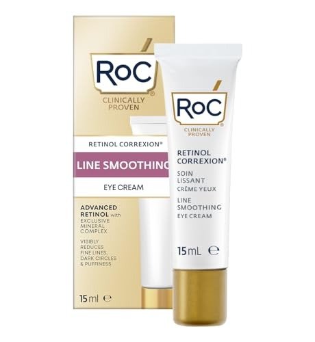RoC Retinol Correxion Line Smoothing Eye Cream, Reduces Puffiness & Dark Circles, Anti Wrinkle & Anti Aging Treatment for the Delicate Eye Area - 15ml, photo 1 of 1