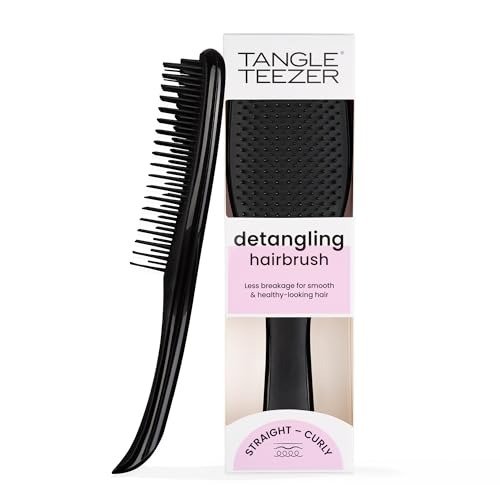 Tangle Teezer The Ultimate Detangler Hairbrush | For Wet & Dry Hair | Detangles All Hair Types | Reduces Breakage, Eliminates Knots | Two-Tiered Teeth & Comfortable Handle | Liquorice Black, photo 1 of 1