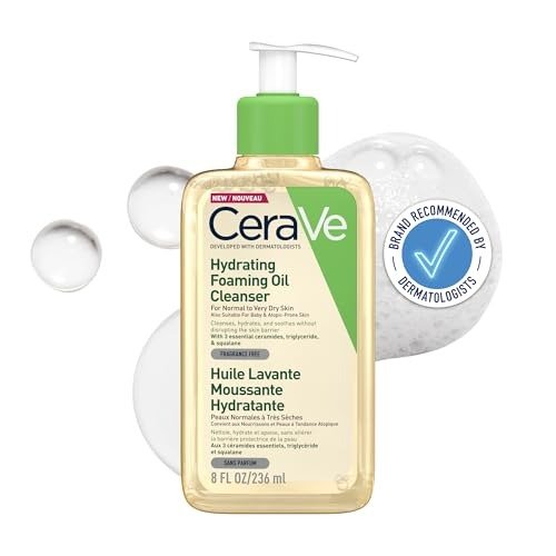 CeraVe Hydrating Foaming Oil Cleanser with Squalane for Normal to Very Dry Skin 236ml, photo 1 of 1