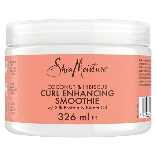 SheaMoisture Coconut & Hibiscus Curl Enhancer no silicones or sulphates smoothie for thick, curly hair 326 ml, photo 1 of 1