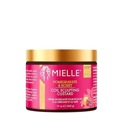 Mielle Pomegranate & Honey Sculpting Custard, Natural Styling Cream Plus Moisture, For Curl, Wave, & Coil Definition for Natural or Relaxed Type 4 Hair, 340 ml, photo 1 of 1