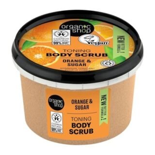 Organic Shop 250ml Body Scrub Toning Orange & Sugar