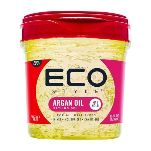 Eco Style Moroccan Argan Oil Eco Styler Hair Gel, Hydrate and Style, Alcohol-Free, Green 473 ml, photo 1 of 1