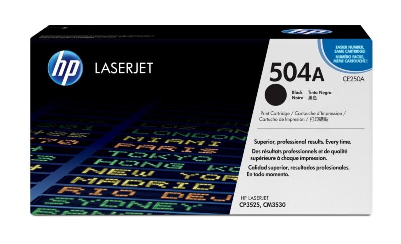 HP 504A originele zwarte LaserJet tonercartridge, foto 1 van 1