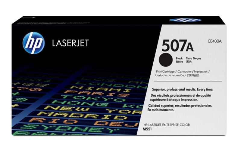 HP 507A originele zwarte LaserJet tonercartridge, foto 1 van 1