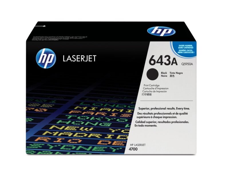 HP 643A originele zwarte LaserJet tonercartridge, foto 1 van 1
