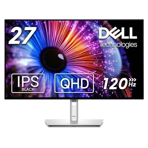 Dell U2724DE UltraSharp Thunderbolt 27 Inch QHD (2560x1440) Monitor, 120Hz, IPS Black, 5ms, 98% DCI-P3, 2 Thunderbolt, 2 USB-C, 2 DisplayPort, HDMI, 4 USB, RJ45, Silver, photo 1 of 1