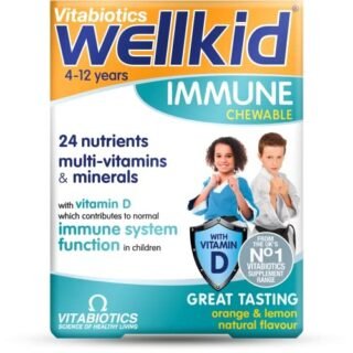 Immunity Booster Chewable Vitamin Tablets for Kids, Wellkid