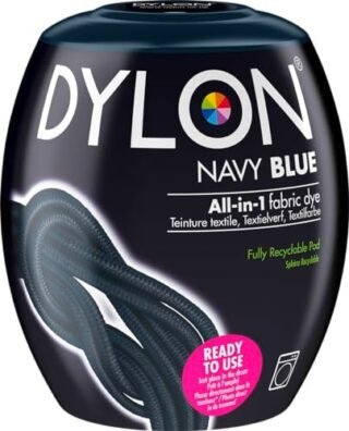 DYLON Washing Machine Fabric Dye Pod for Clothes & Soft Furnishings, Navy Blue , 350g ( )