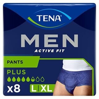 TENA mens Tena Men Active Fit Panties for incontinence, Blue, Large X-Large  UK