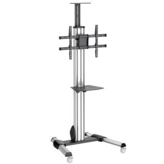 STARTECH.COM Heavy Duty Rolling Portable TV Cart Stand with Wheels - 32 to 75 inch
