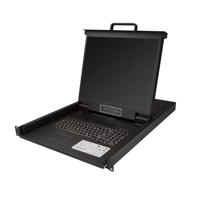 STARTECH.COM 8 Port Rackmount KVM Console with 6ft Cables, Integrated KVM Switch with 19" LCD Monito, photo 1 of 1