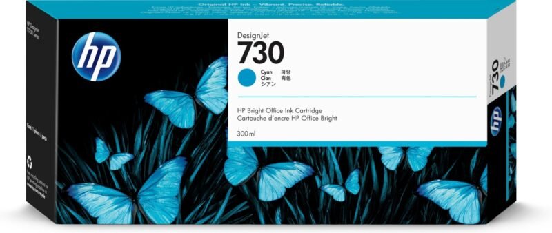 HP 730 cyaan DesignJet inktcartridge, 300 ml, foto 1 van 1