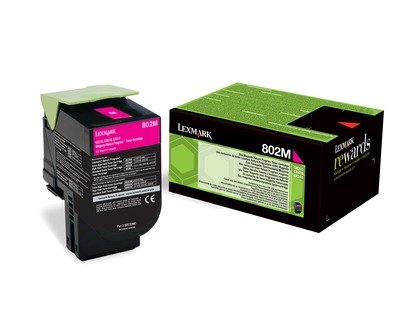 LEXMARK 802M - magenta - original - toner cartridge - LCCP, LRP, photo 1 of 1