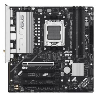 Asus B850M MAX GAMING WIFI, AMD B850, AM5, Micro ATX, 4 DDR5, HDMI, DP, Wi-Fi 6E, GB LAN, 3x M.2