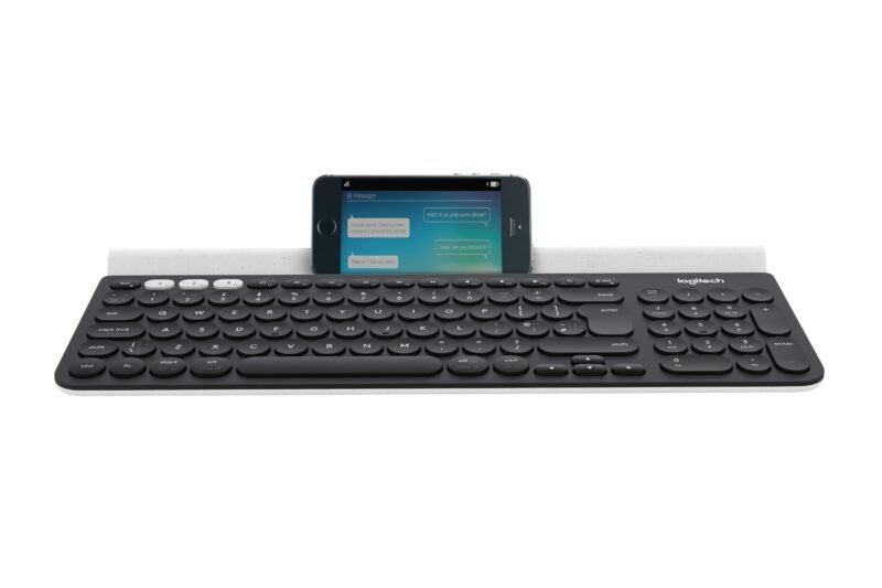 LOGITECH K780 Keyboard - Wireless Connectivity - Bluetooth - White, Dark Grey - Retail, photo 1 of 1