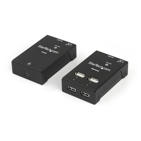 STARTECH.COM 4-Port USB 2.0 Extender - 165ft (50m) USB Over Cat5/Cat6 Extender, photo 1 of 1