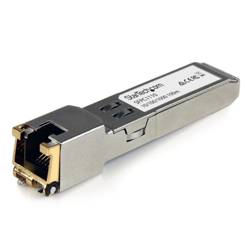 STARTECH.COM Cisco SFP-GE-T Compatible SFP Module, 1000BASE-T, SFP to RJ45 Cat6/Cat5e, 10/100/1000 M, photo 1 of 1