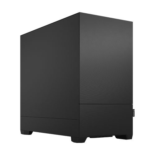Fractal Design Pop Mini Silent (Black Solid) Gaming Case, Micro ATX, Sound-Damping Steel & Foam, 3 Fans, photo 1 of 1