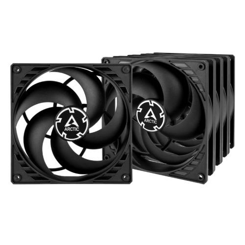 Arctic P14 Pressure Optimised 14cm Case Fans (5 Pack), Black, Fluid Dynamic, 1700 RPM, Value Pack, photo 1 of 1