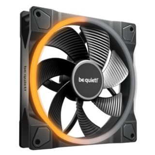 Be Quiet! (BL134) Light Wings 14cm PWM Reverse Blade ARGB Case Fan, Rifle Bearing, 20 LEDs, Front & Rear Lighting, Daisy-Chain, Up to 1300 RPM, Black