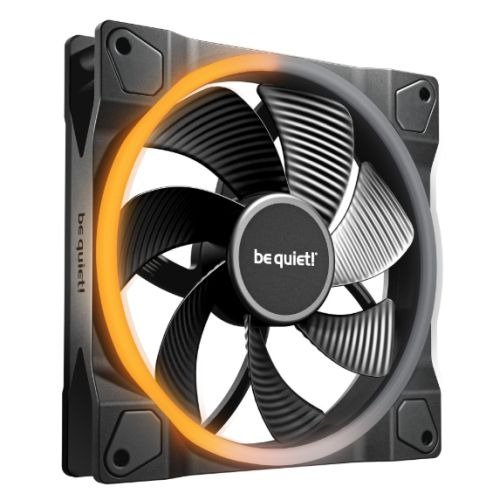 Be Quiet! (BL134) Light Wings 14cm PWM Reverse Blade ARGB Case Fan, Rifle Bearing, 20 LEDs, Front & Rear Lighting, Daisy-Chain, Up to 1300 RPM, Black, photo 1 of 1