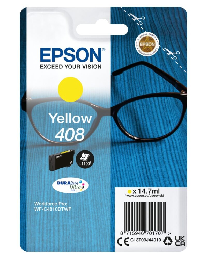 Epson 408 Brillen DURABrite Ultra afzonderlijke gele inkt, foto 1 van 1