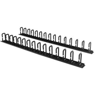 STARTECH.COM Vertical Cable Organizer with D-Ring Hooks - Vertical Cable Management Panel - 0U