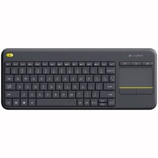 LOGITECH K400 Plus Keyboard - Wireless Connectivity - RF - Black - USB Interface - Spanish