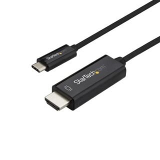 STARTECH.COM 10ft (3m) USB C to HDMI Cable, 4K 60Hz USB Type C to HDMI 2.0 Video Adapter Cable, Thun