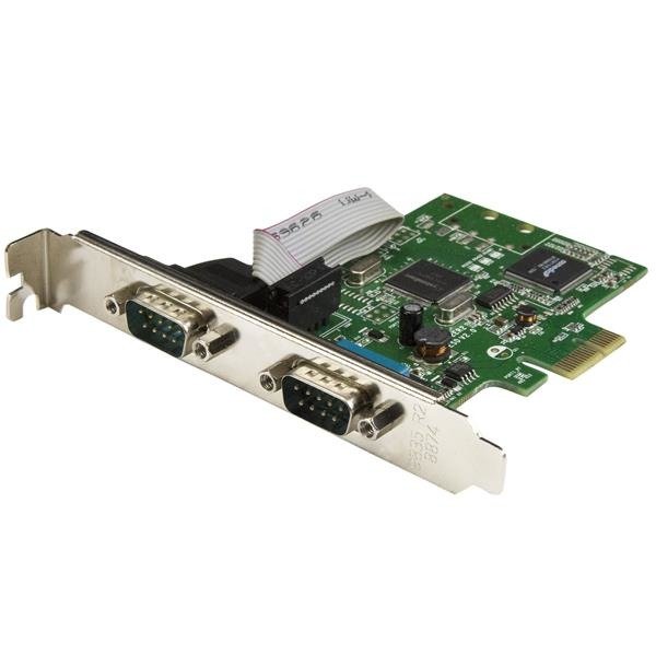 STARTECH.COM 2-Port PCI Express Serial Card with 16C1050 UART - RS232 Low Profile Serial Card, photo 1 of 1