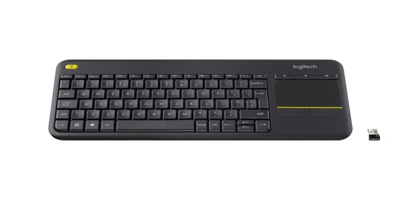 LOGITECH K400 Plus Keyboard - Wireless Connectivity - RF - Black - USB Interface - French, photo 1 of 1