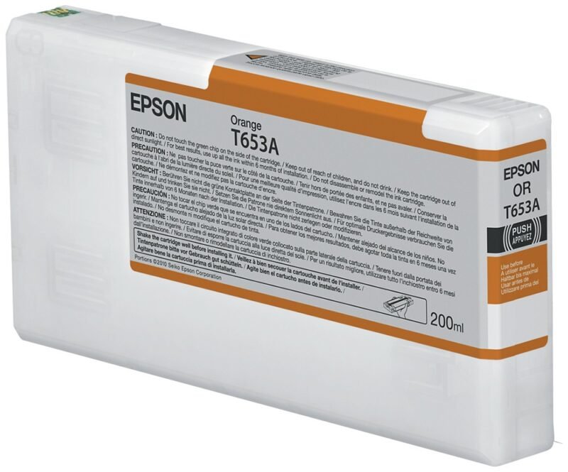 Epson T653A Orange Ink Cartridge (200ml), foto 1 van 1
