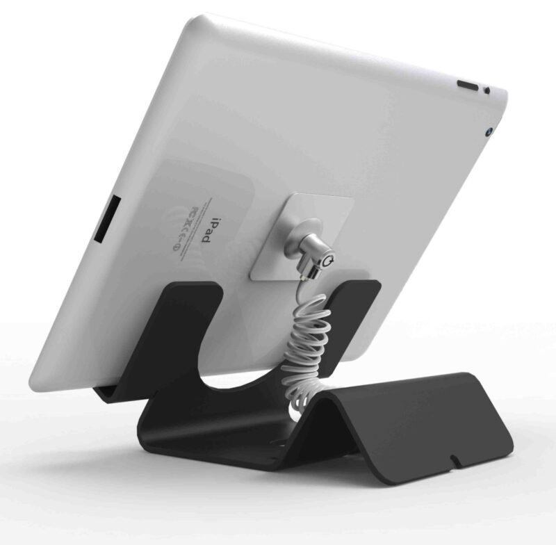 COMPULOCKS Universal Tablet Holder Keyed Coiled Cable Lock Black - stand - for tablet, photo 1 of 1