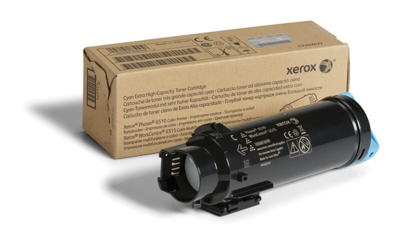 Xerox WorkCentre 6515, Phaser 6510 Tonercartridge met extra hoge capaciteit, cyaan (4300 pagina's), foto 1 van 1