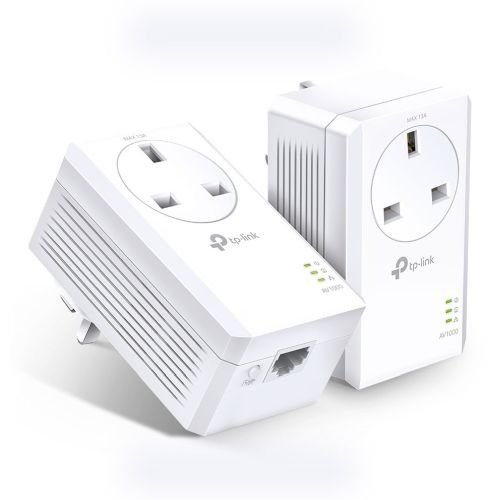 TP-LINK (TL-PA7017P KIT) AV1000 GB Powerline Adapter Kit, 1-Port, AC Pass Through, photo 1 of 1