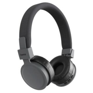 Hama (Freedom Lit III) Bluetooth Headset w/ Mic, 3.5mm Jack/USB-C, Foldable, Up to 15hrs Battery, Black