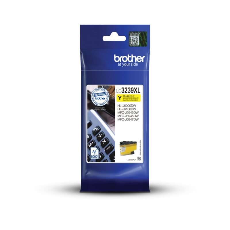 Brother LC-3239XLY inktcartridge 1 stuk(s) Origineel Hoog (XL) rendement Geel, foto 1 van 1