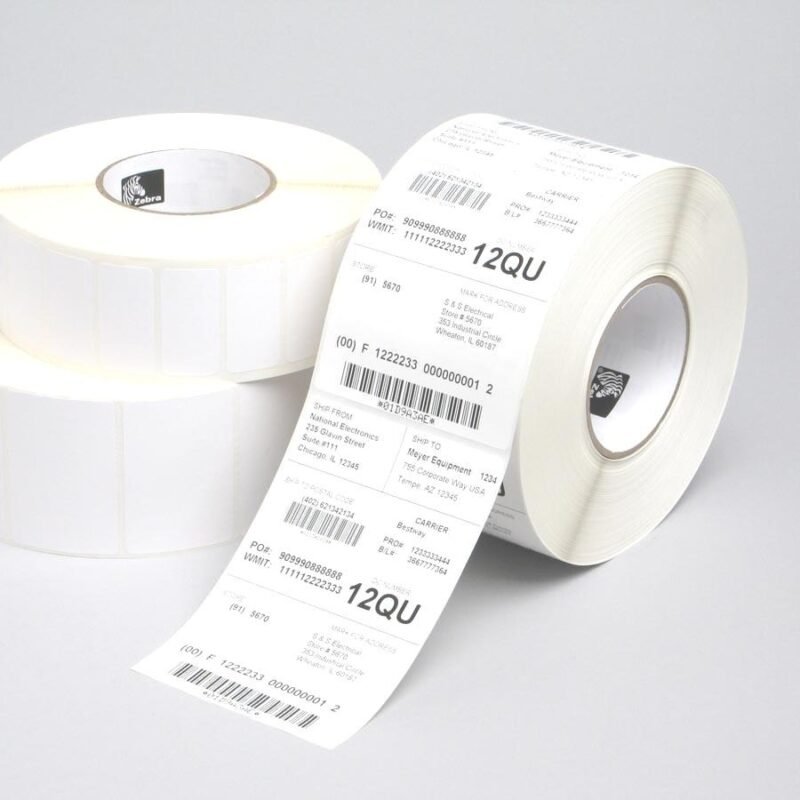 ZEBRA Z-Perform 1000T - labels - 30960 label(s) - 25.4 x 38.1 mm, photo 1 of 1