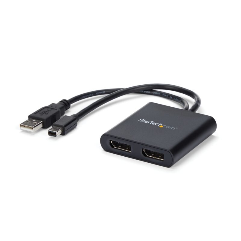 STARTECH.COM 2-Port Multi Monitor Adapter, Mini DisplayPort 1.2 to DisplayPort MST Hub, Dual 4K 30Hz, photo 1 of 1