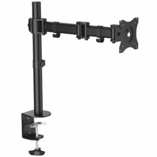 STARTECH.COM Desk Mount Monitor Arm for up to 34" VESA Compatible Displays, Articulating Pole Mount