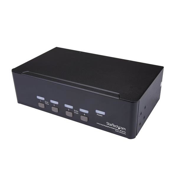 STARTECH.COM DisplayPort KVM - 4 port - 4K 60Hz - Dual Monitor KVM - DisplayPort Switch, photo 1 of 1
