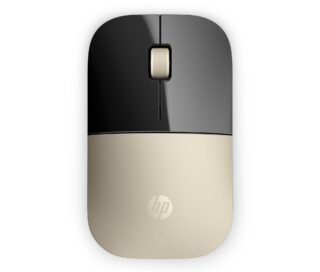 HP Z3700 Mouse - Blue LED - Wireless - Gold - Radio Frequency - USB - 1200 dpi