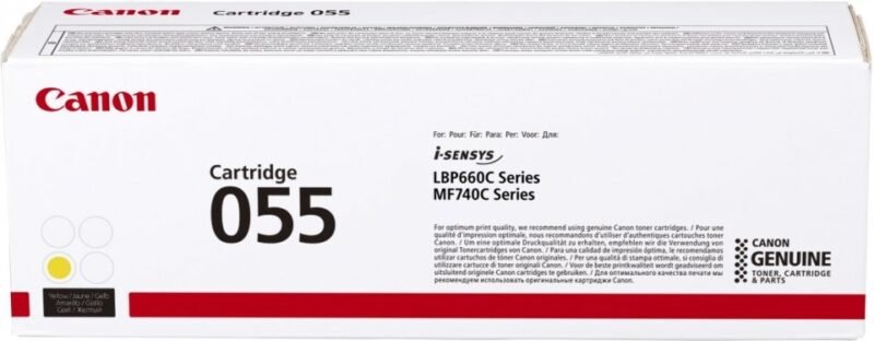 CANON 055 - yellow - original - toner cartridge, photo 1 of 1