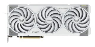 Asus TUF GAMING RTX5070 Ti OC White, PCIe5, 16GB DDR7, 2 HDMI, 3 DP, 2610MHz Clock, RGB Lighting, Overclocked